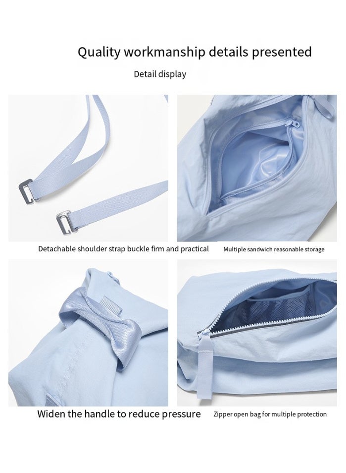 Fashionable sports bags, lightweight single-shoulder bags, simple and versatile casual bags, water-resistant crossbody bags, hand-held bags, unisex chest bags - Image 2